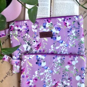 Πλακέ Τσαντάκι Floral Harmony  Dusty Rose