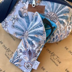 Θήκη γυαλιών FLORAL LIGHT BLUE