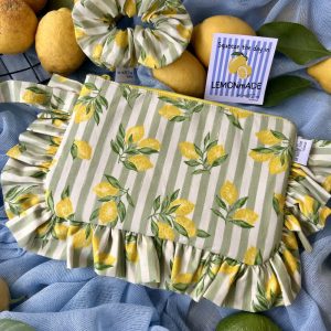 Lemons lime Σετ Τσαντάκι & Scrunchie