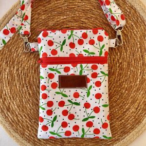 Τσαντάκι Κινητού με Διπλή Θήκη | cherries