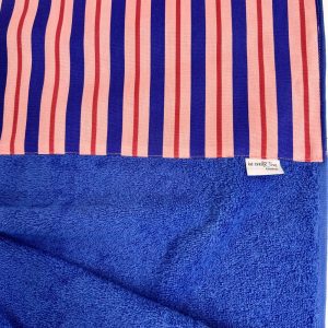 Χειροποίητη Πετσέτα Παραλίας | Candy Stripes blue