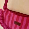 ruffle crescent bag